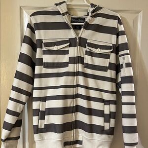 Striped Kids Jacket with Hood